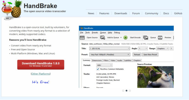 convertir M4V en MP4 avec HandBrake-1