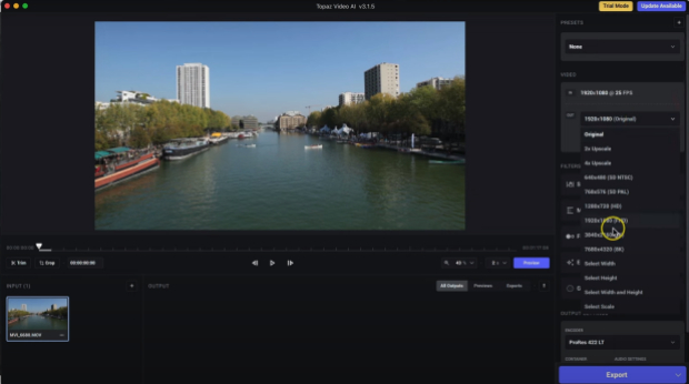 how to upscale video to 4k using topaz video ai 2