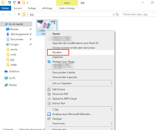 augmenter la taille de l'image en kb en utilisant paint-étape 1