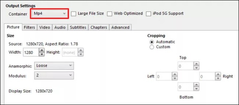 convertisseur mp3 vers mp4-HandBrake-4