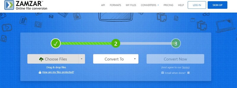 convertisseur mp3 vers mp4-Zamzar-1