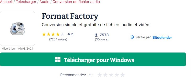 convertisseur mp3 vers mp4-Format Factory-1