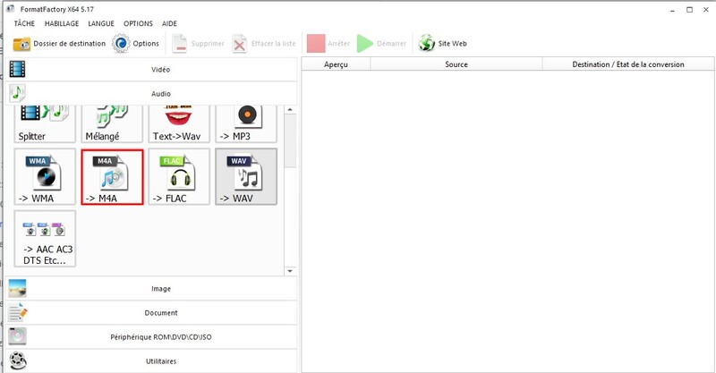 convertisseur mp3 vers mp4-Format Factory-4