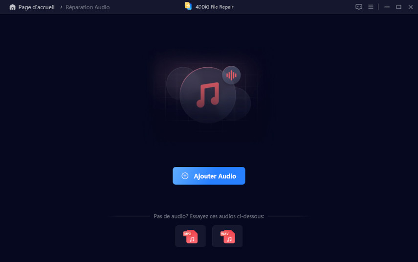 Ajouter l'audio injouable à la réparation