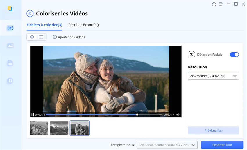 export enhanced and restored old photo