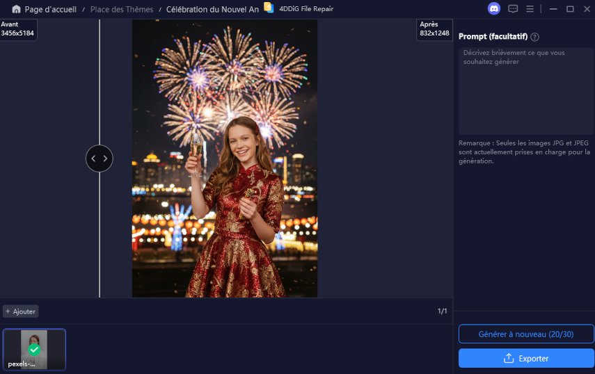 photo de célébration du Nouvel An