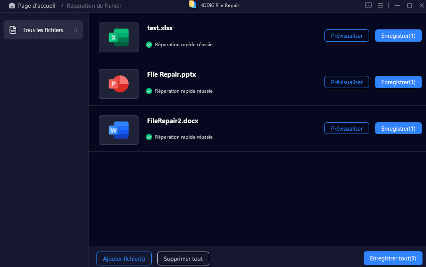 réparer un fichier PowerPoint corrompu avec 4ddig file repair-4