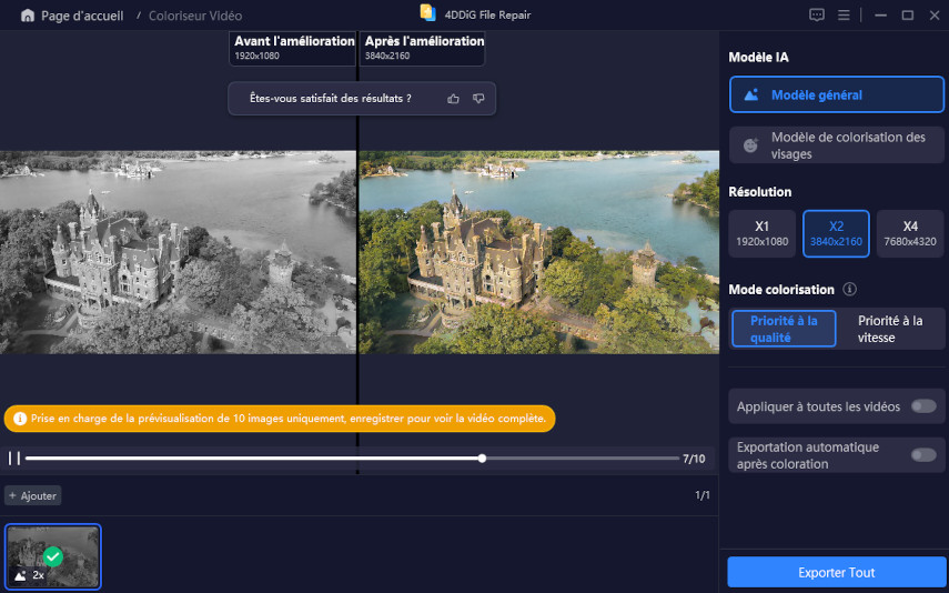 Coloriser les vidéos avec 4DDiG File Repair-3