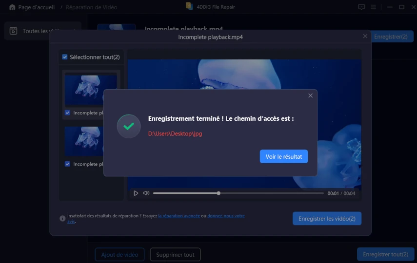 fix downloaded youtube videos not playing in vlc - preview repaired videos