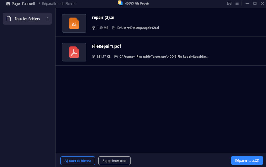 réparer un pdf avec 4DDiG File Repair-3