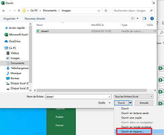 réparer les fichiers excel récupérés qui ne s'ouvrent pas-1