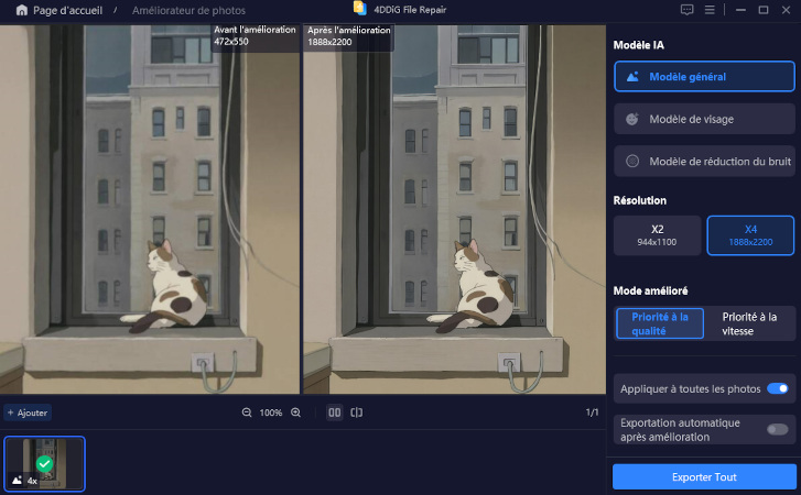 prévisualiser et enregistrer les images Ghibli améliorées