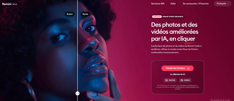 améliorateur de qualité video en ligne-Remini Video Enhancer