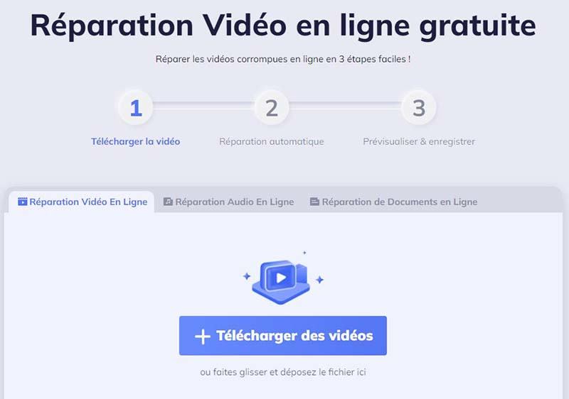 Réparation Vidéo en ligne gratuite