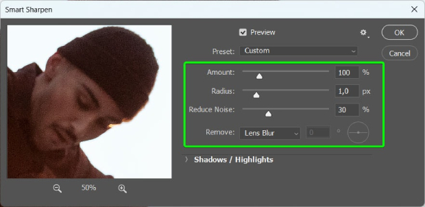 Comment supprimer le flou d'une image dans Photoshop