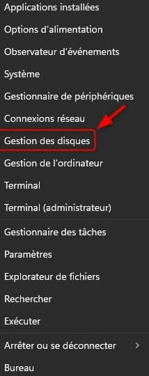 créer une partition avec la Gestion des disques-1