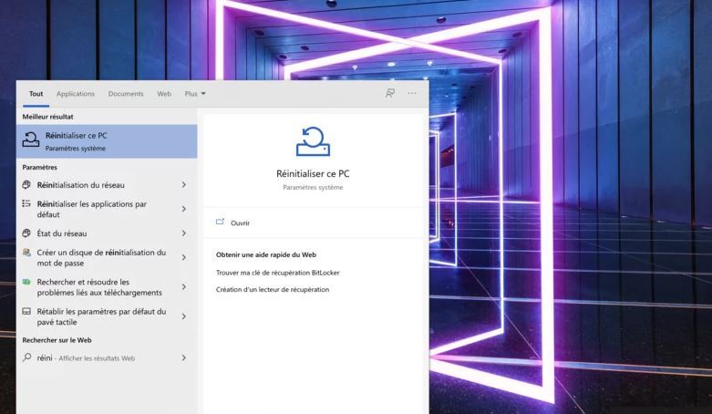 Réinitialiser ce PC pour effacer un disque dur-1