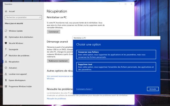 Réinitialiser ce PC pour effacer un disque dur-2