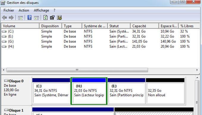 Utiliser l'outil de gestion des disques pour effacer un disque dur-2