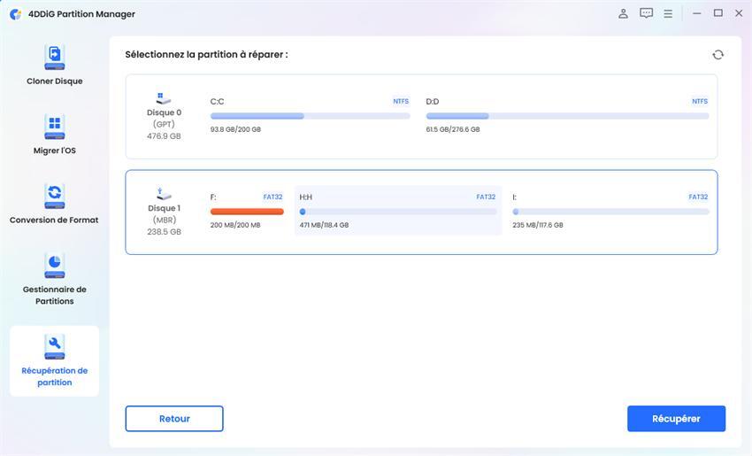 Réparer un disque dur externe avec 4DDiG Partition Manager-2