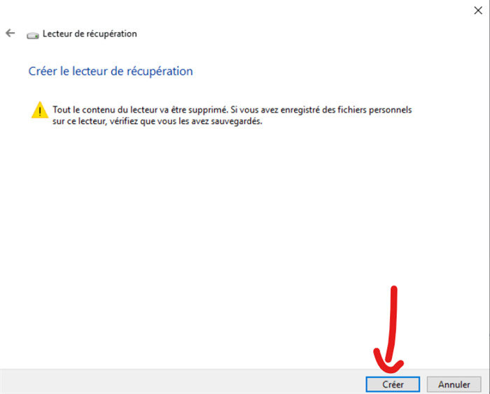 Comment créer une partition de récupération dans Windows 10