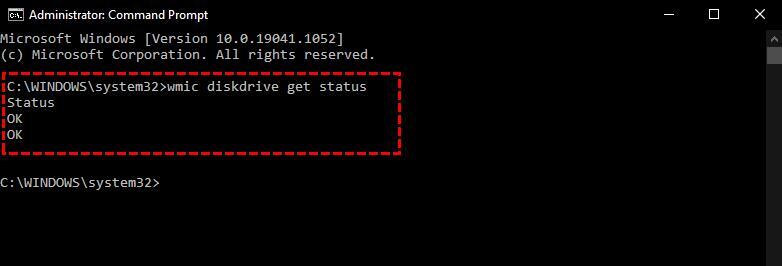 Vérifier l'état du disque dur avec CMD-2