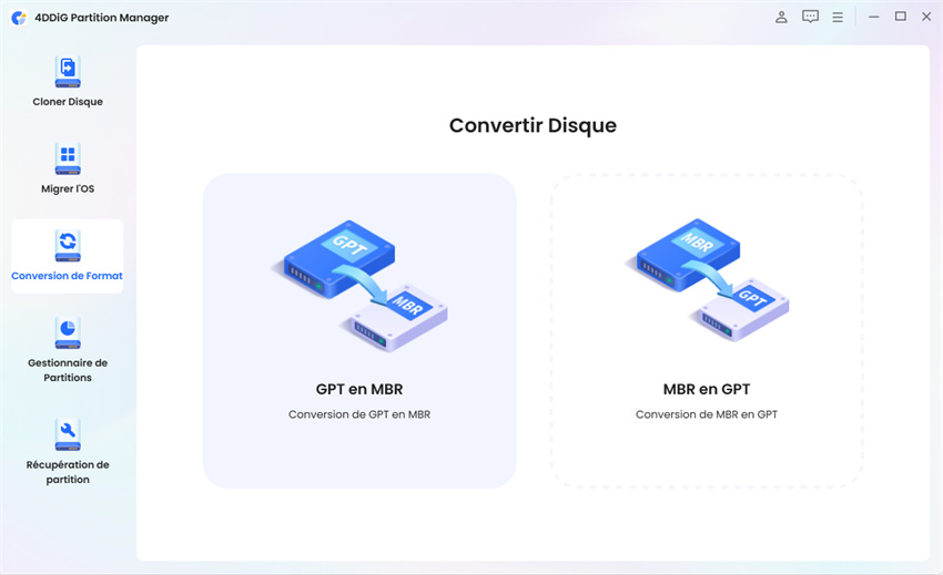 gpt en mbr-Étape 1