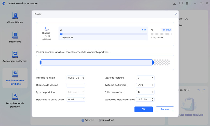 partitionner une Clé USB avec 4DDiG Partition Manager-2