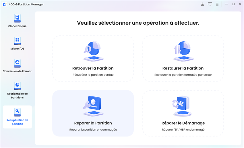 Launch 4DDiG Partition Manager