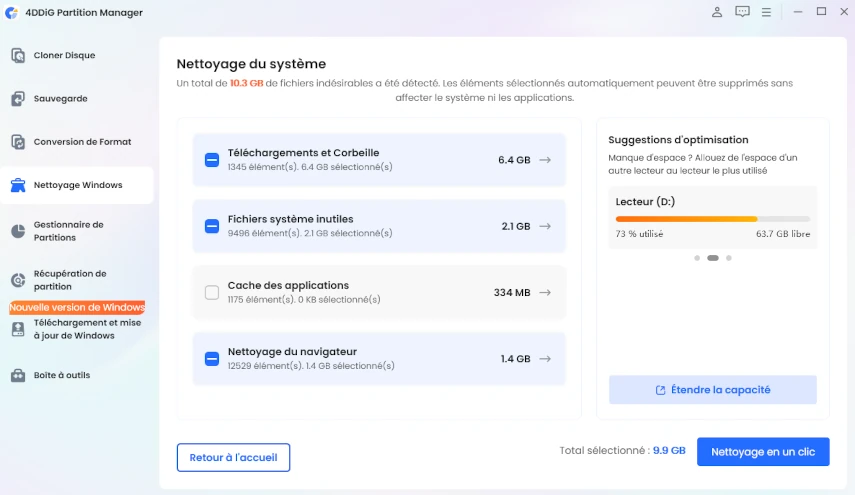 analyse de votre appareil