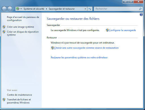 récupérer les paramètres du système ou de l'ordinateur