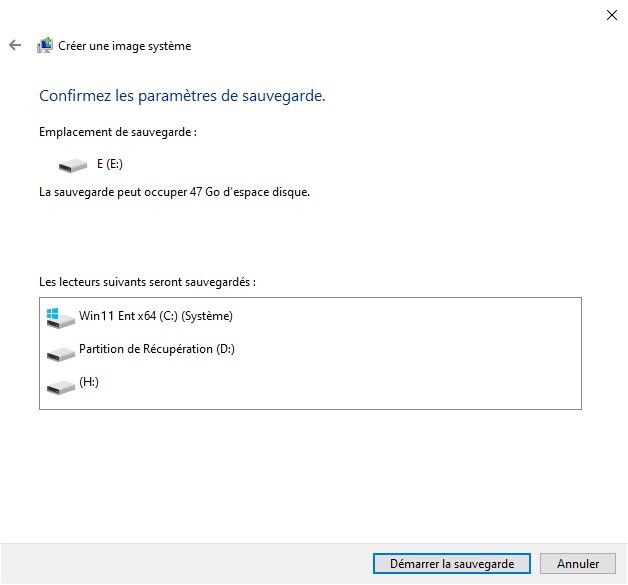 how to backup the computer to an external hard drive step 6