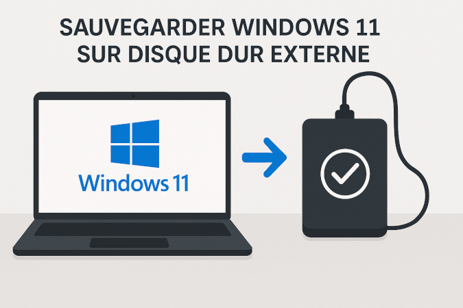 sauvegarde windows 11 sur disque dur externe