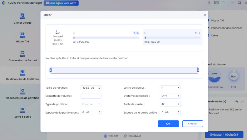 partitionner un disque dur avec 4DDiG Partition Manager-2