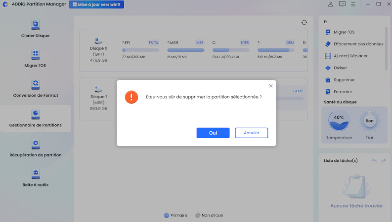 click yes to confirm