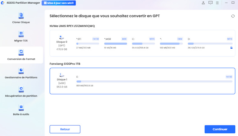 convertir MBR en GPT 2