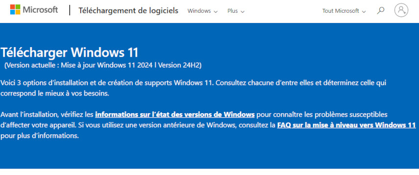 Télécharger le fichier ISO de Windows 11