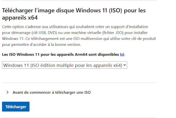 Sélectionner l’ISO