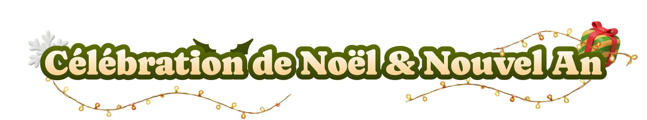 Célébration de Noël et du Nouvel An