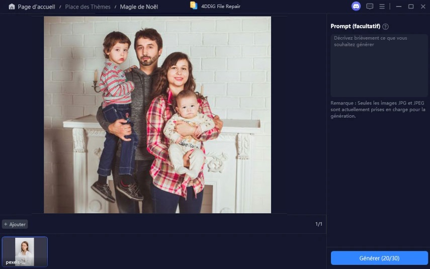 téléverser une image dans 4ddig