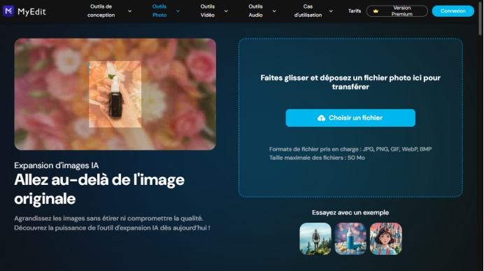 etendre une image ia
