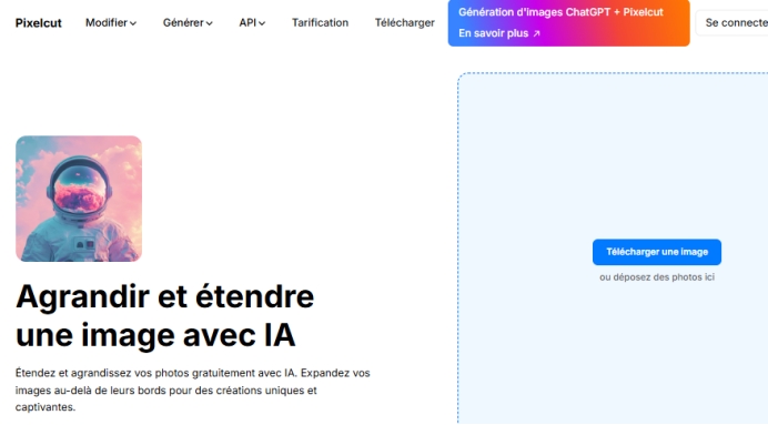 ia pour agrandir une image