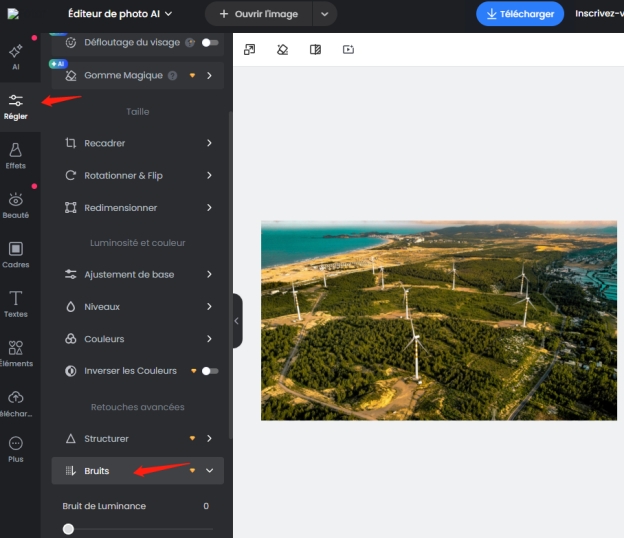 bruit appareil photo iphone