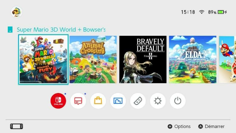 sélectionnez le jeu à récupérer