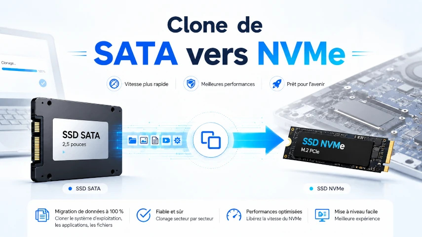 cloner de sata vers nvme