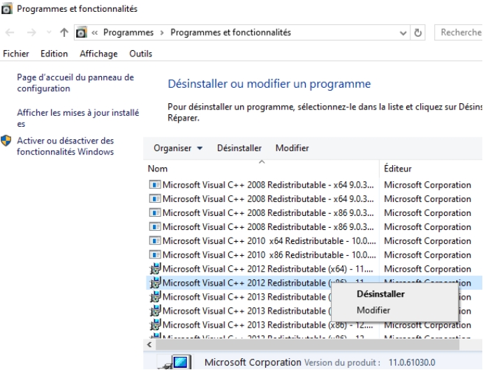 msvcp110 dll est introuvable