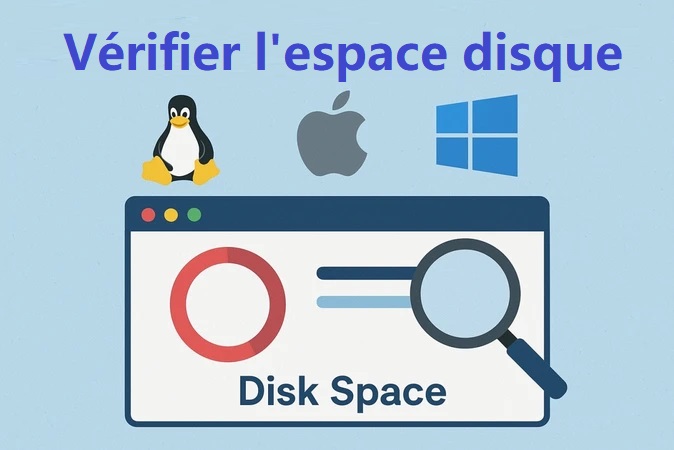 vérifier l’espace disque
