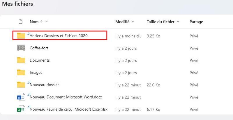 libérer de l'espace OneDrive en supprimant les anciennes sauvegardes