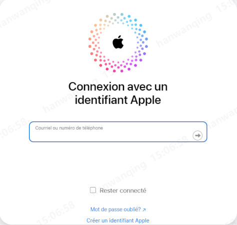 Connectez-vous à iCloud.com