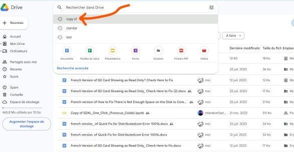 find duplicates in google drive manually